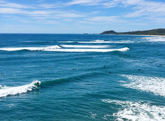 Rolling surf along the Popoyo coastline