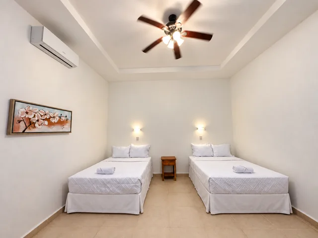 Guest bedroom with twin beds