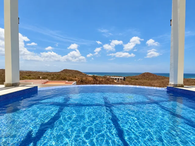 Private pool overlooking the Pacific coast