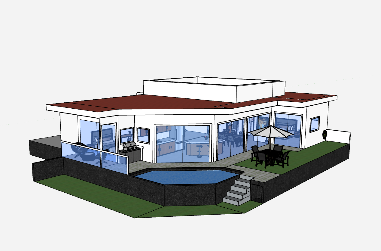 Concept rendering of the Phase 3 single-level house