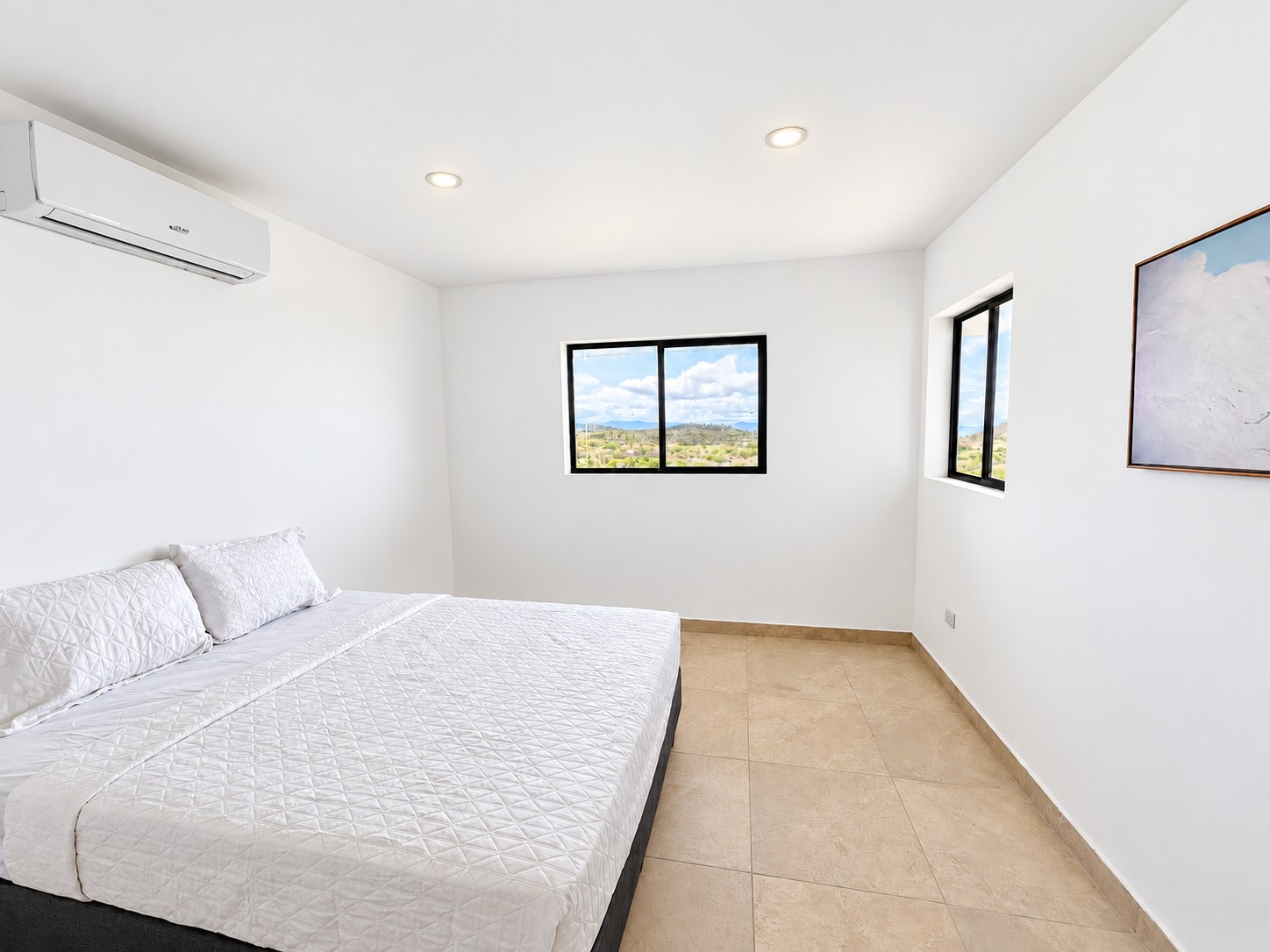 Bedroom inside the completed house