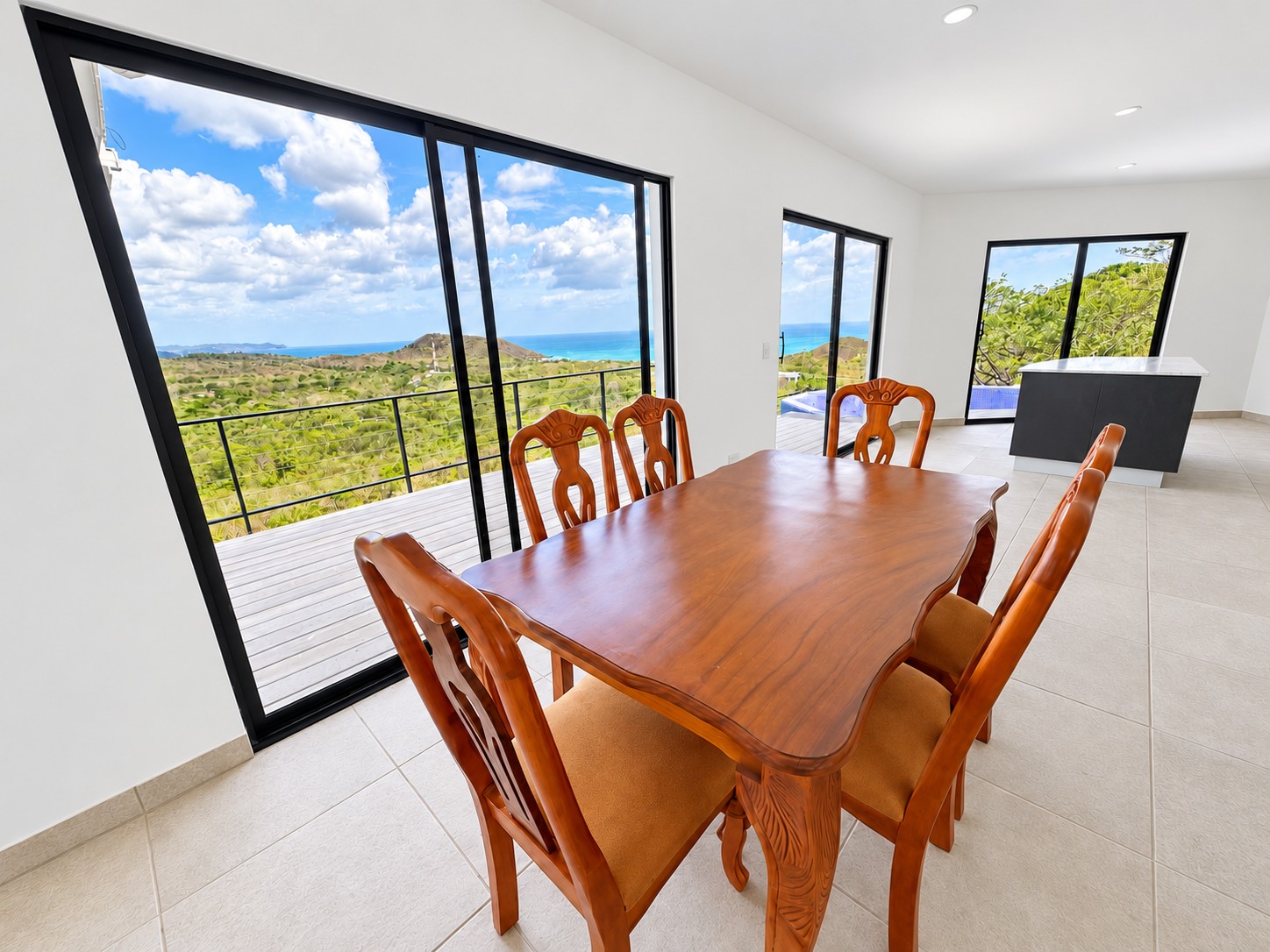 Dining space inside the completed house