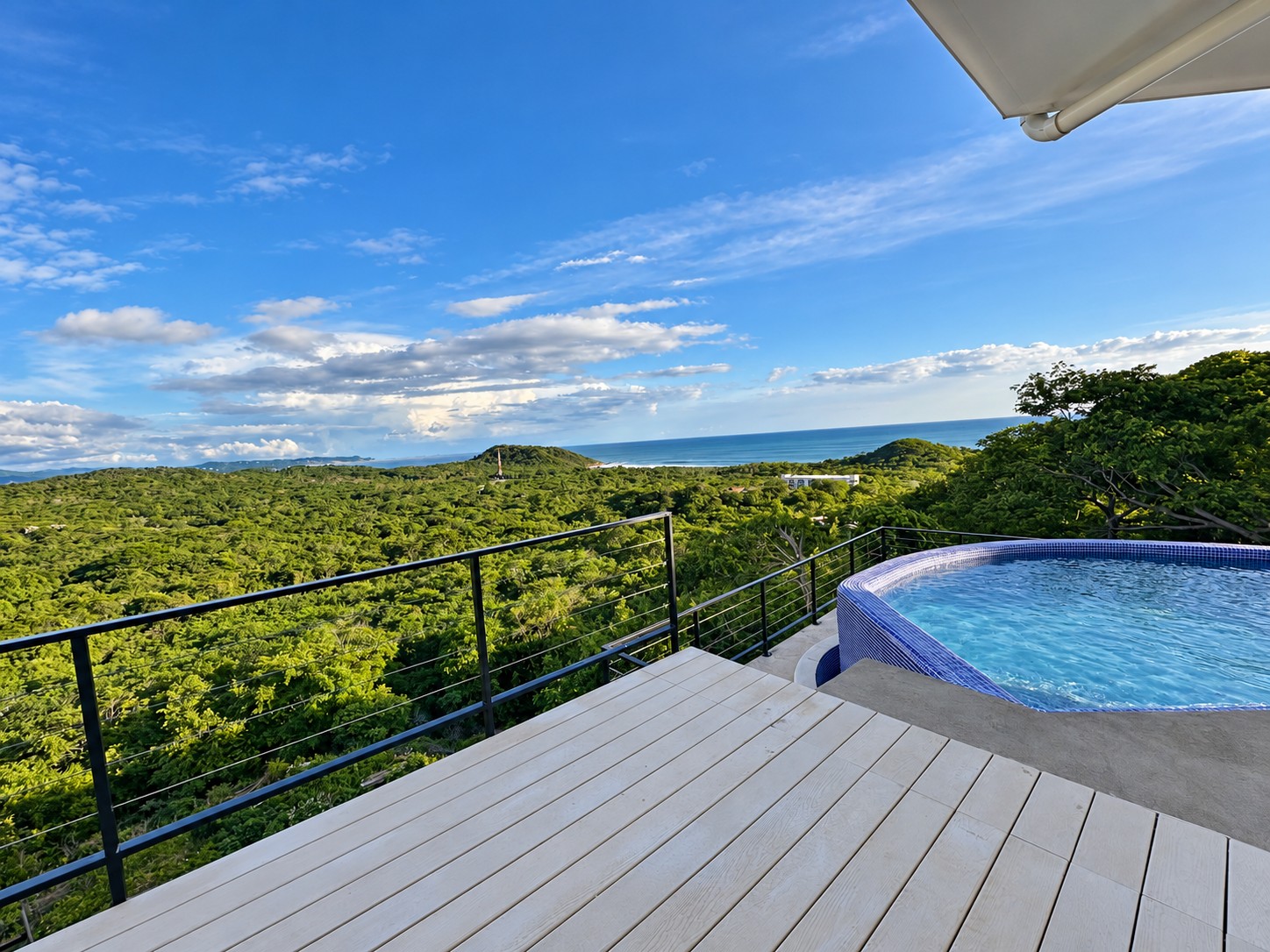 Terrace at the completed house