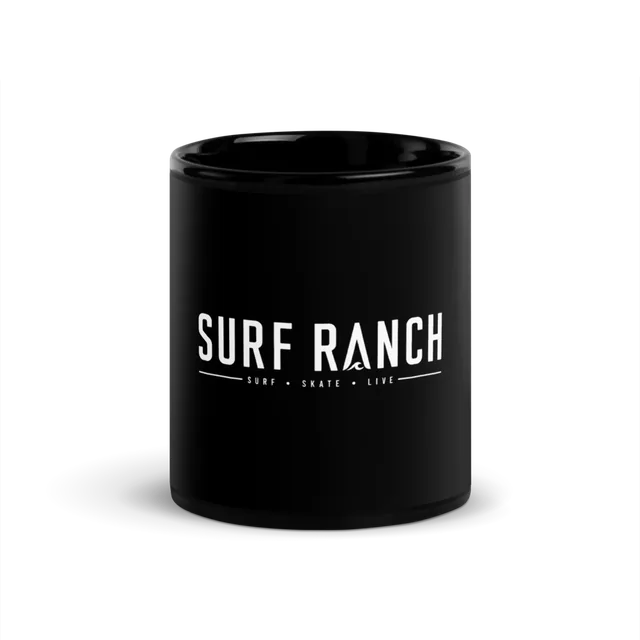 Surf Ranch Glossy Black Coffee Mug
