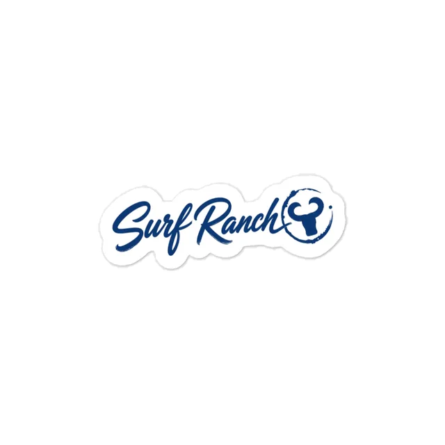 Surf Ranch Script Sticker